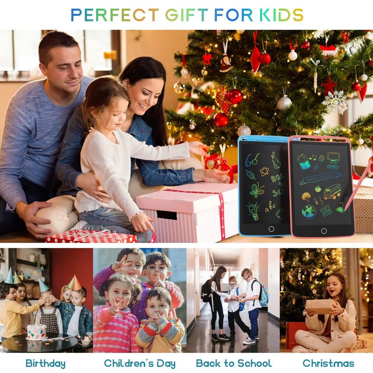 LCD Writing Tablet for Kids - Educational Drawing Board