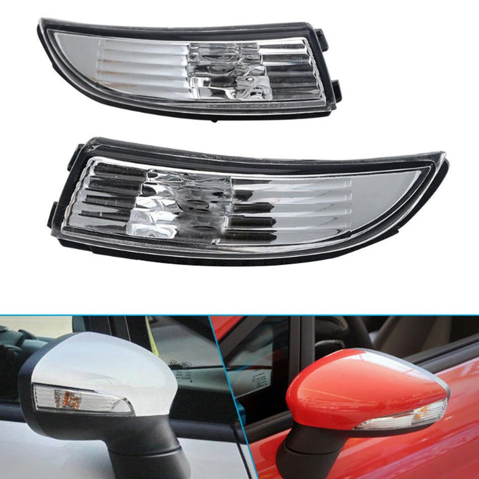 LED Dynamic Turn Signal Light for Ford Fiesta Mk7 Mk8 Side Mirror Assembly Replacement