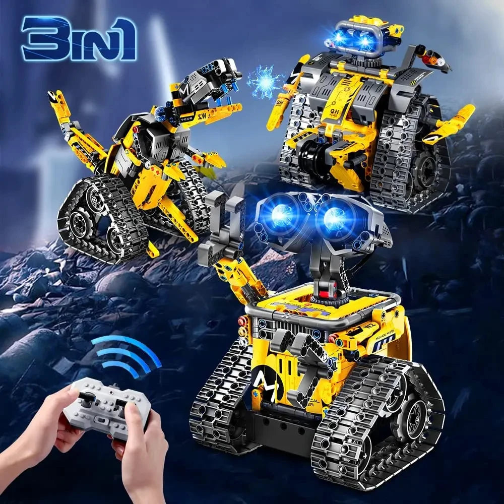 520Pcs 3 In 1 Deformation City RC Robot &ndash; RC Builder Kit
