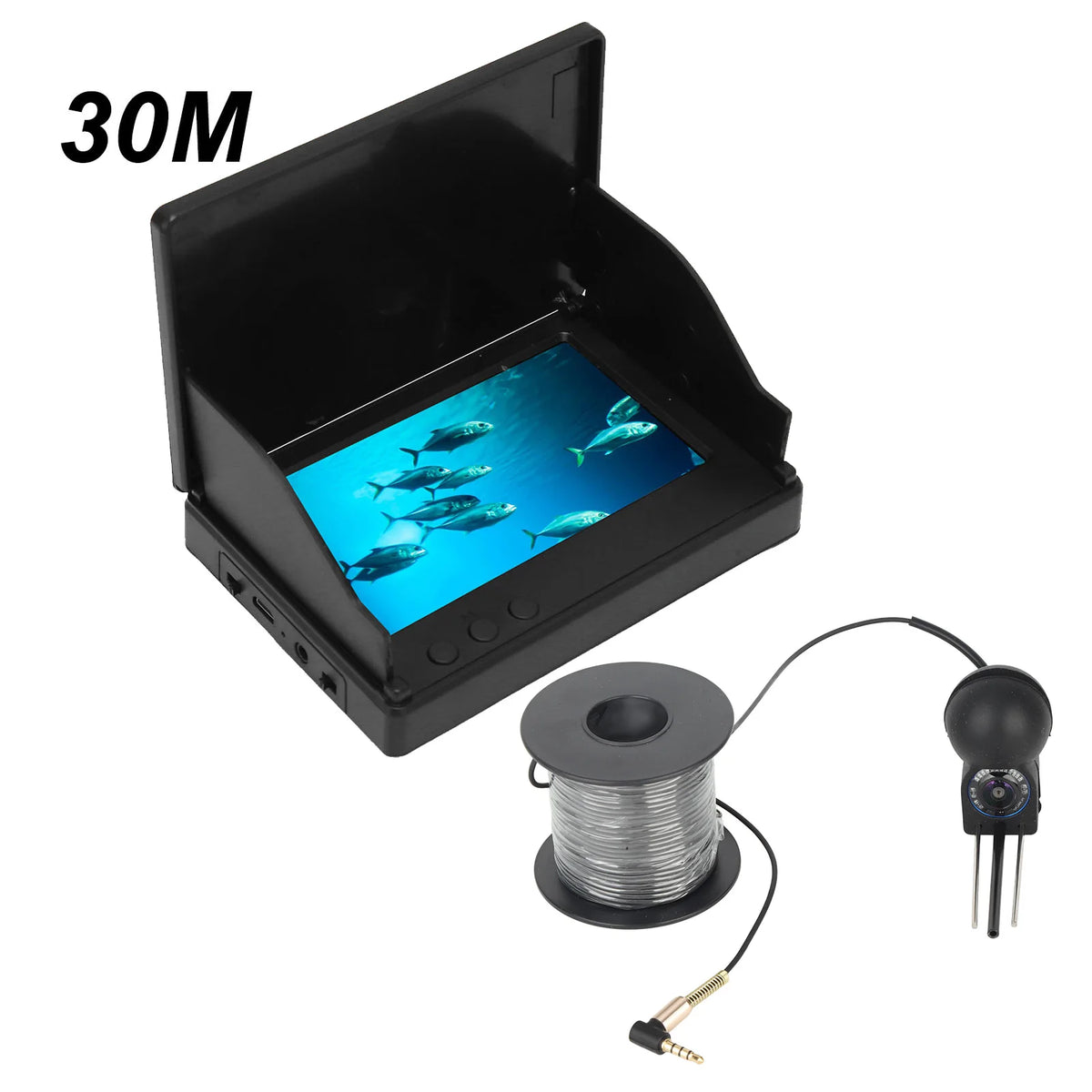 4.3&quot; TN HD Underwater Fishing Camera - IP68 Waterproof Fish Finder with Night Vision