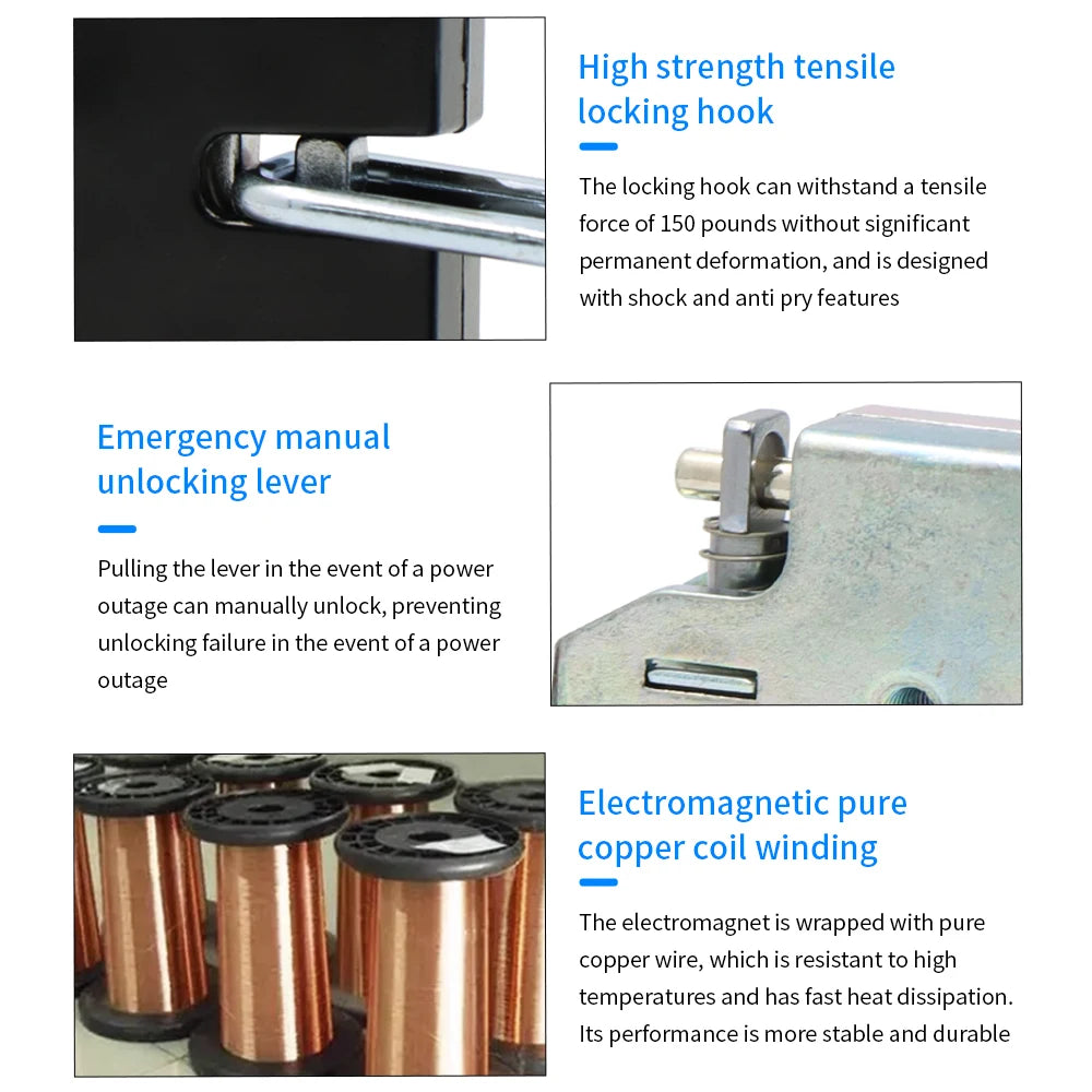 XG70A Electromagnetic Lock &ndash; Three-Voltage Compatibility