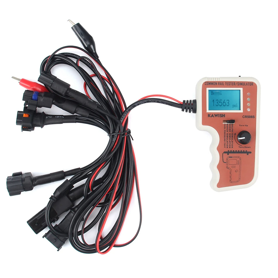 Testeur de pression de rampe commune CR508S amélioré pour diagnostics de moteur haute pression