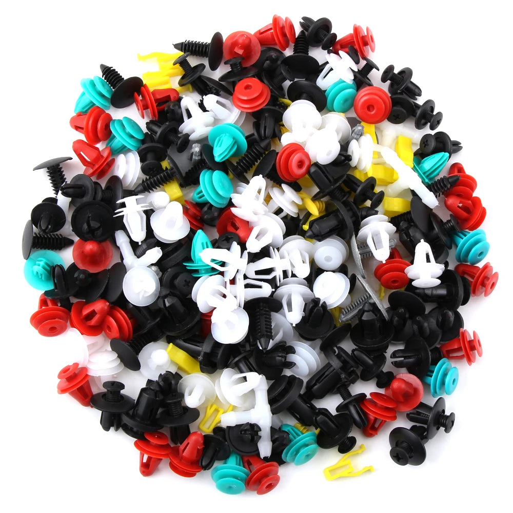 100pcs Universal Car Clips for Mercedes Benz Models: W211, W203, W204, W210, W124, W202, CLA, W212, W220, W205, W201, A Class, GLA, CLK, and More