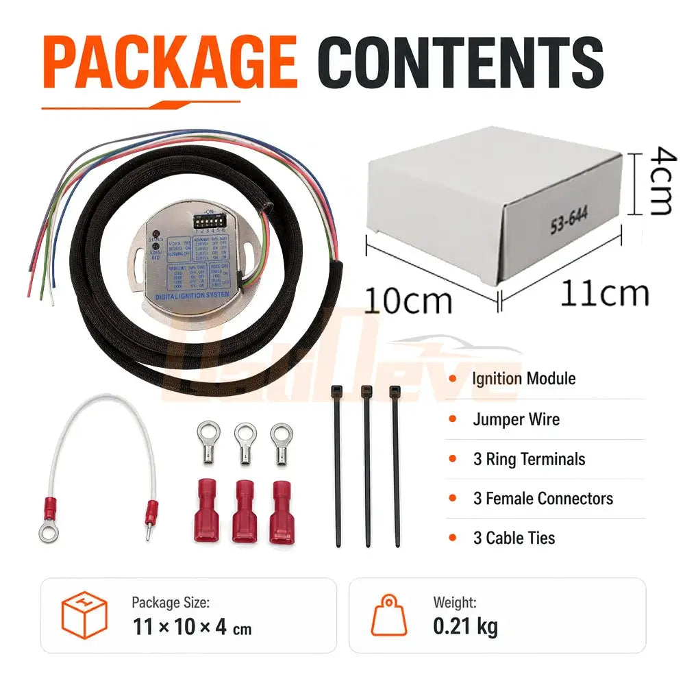 1/5 Pcs 53-644 Programmable Digital Ignition Module Single Dual Fire for Harley Davidson Big Twin Sportster Carbureted EVO 53644 by InterCyprus Trading Ltd