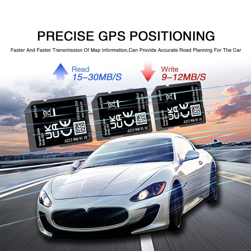 A2139069110 V20 Europe Sat Nav SD Card 32GB &ndash; 2025 Maps