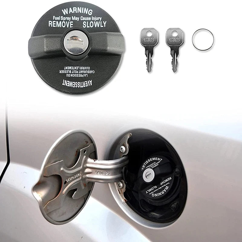 Locking Gas Cap for Dodge Grand Caravan Durable Plastic Fuel Cap With Key Lock to Prevent Theft and Contamination