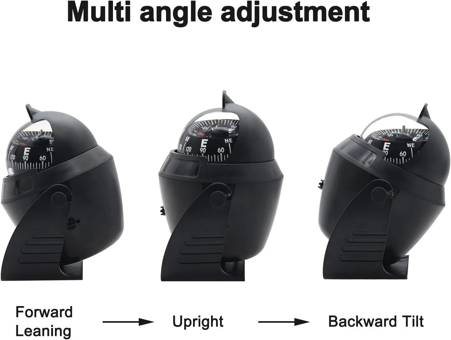 Boat Flush Mount Compass &ndash; Illuminated Pivoting Display