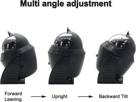 Boat Flush Mount Compass &ndash; Illuminated Pivoting Display