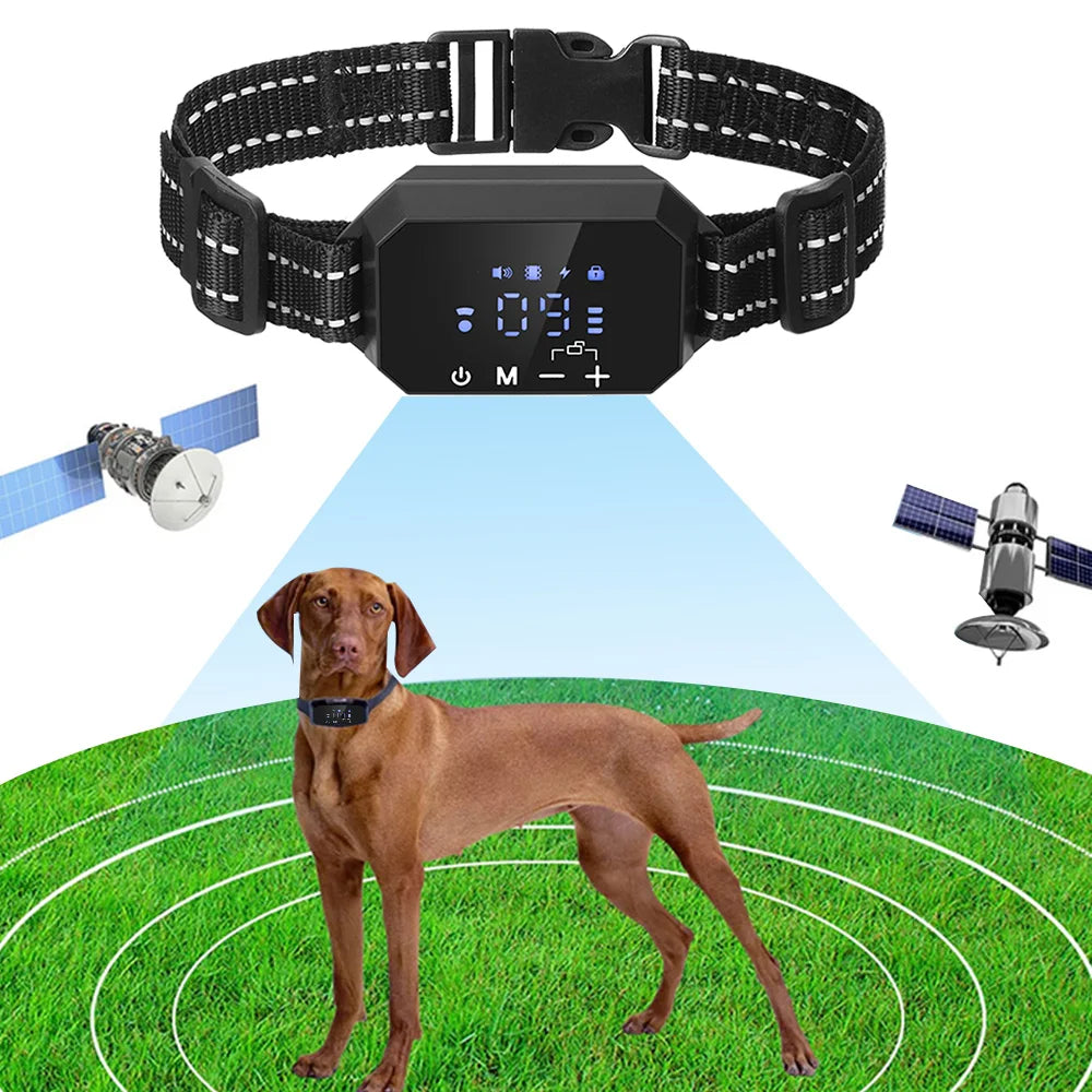 GPS Wireless Dog Fence &ndash; Long Range 100-3300 Ft Range