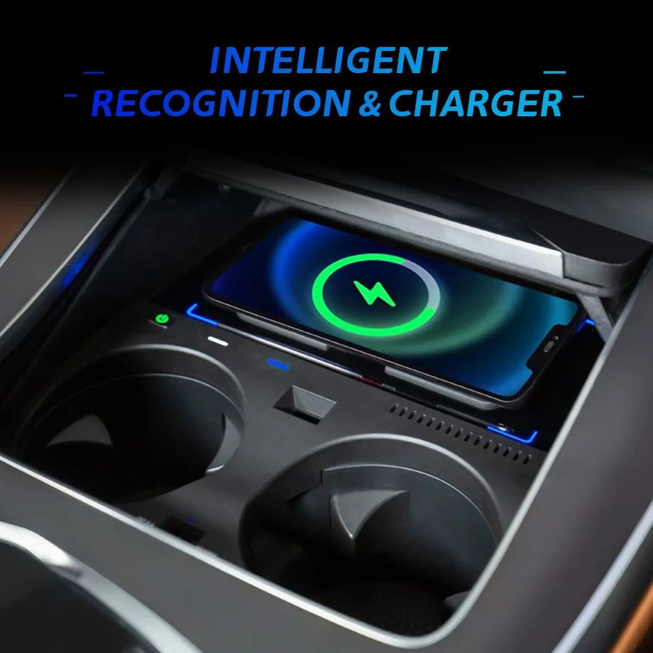 Chargeur de Voiture Sans Fil Rapide 15W pour BMW X5 X6 2019-2023