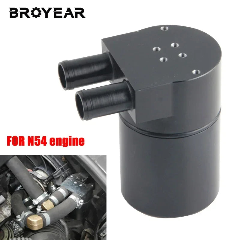 Aluminum Universal Oil Catch Can Tank for BMW 335i N54 by InterCyprus Trading Ltd
