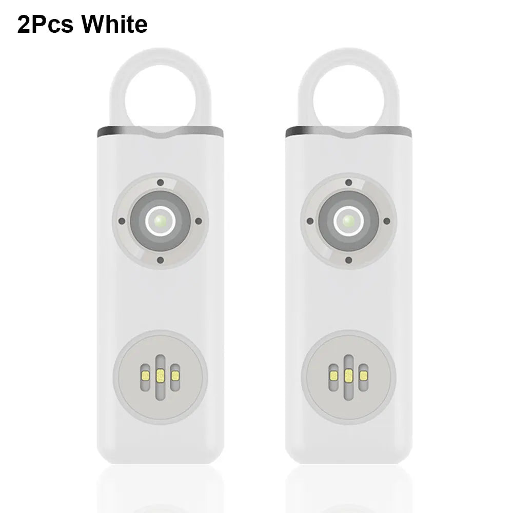 Awapow AF2004 Personal Defense Alarm - 130dB Siren With LED 2Pcs White / S