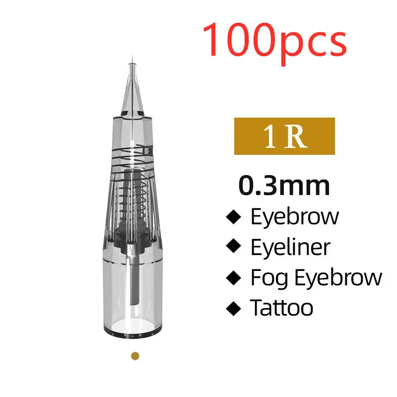 Aimoosi M7 Tattoo Machine Set - PMU Gun For Beginners ONLY Needles1RD0.3mm