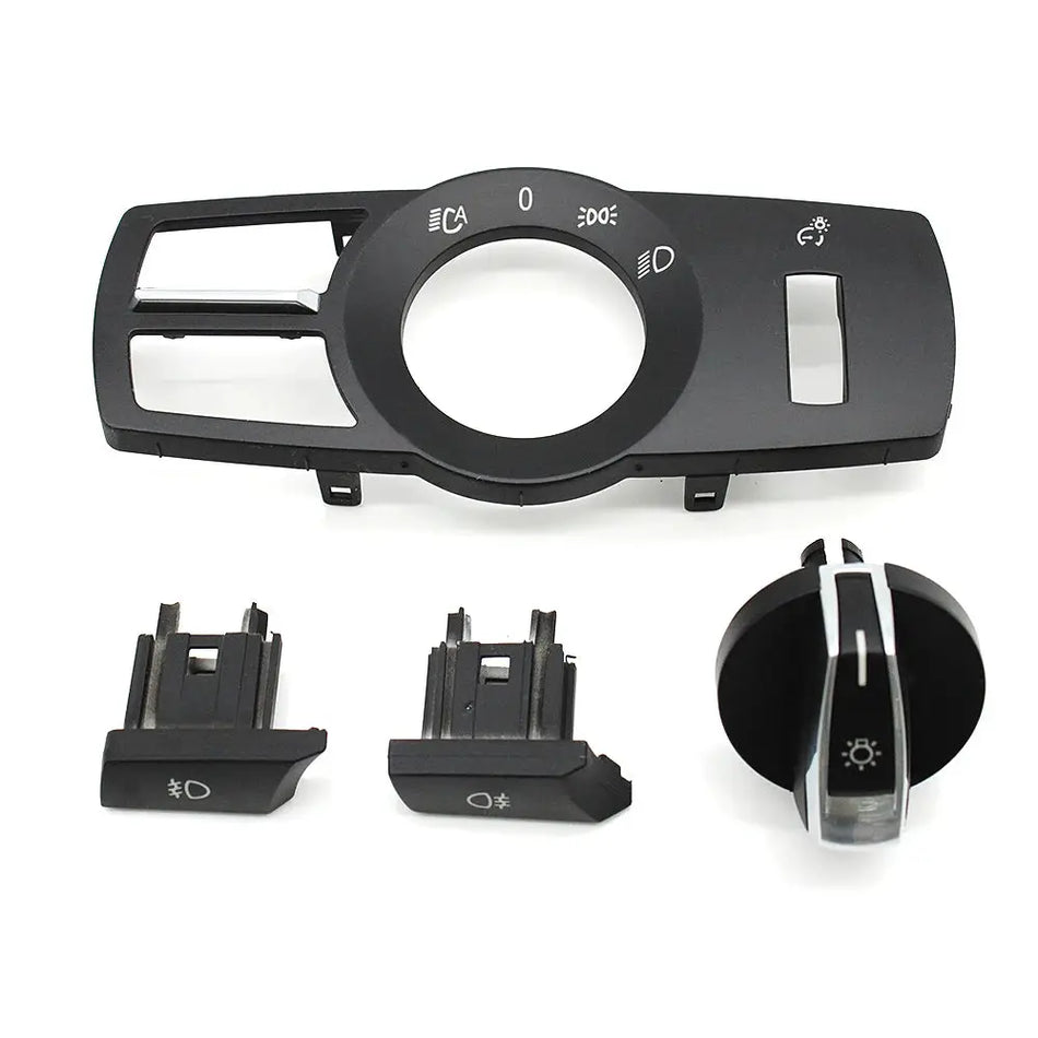 Foglight Button Head Lamp Rotary Headlight Switch Cover For BMW 5 Series 5GT 6S 7S X3 X4 F01 F02 F10 F11 F07 F06 F12 F25 F26 by InterCyprus Trading Ltd