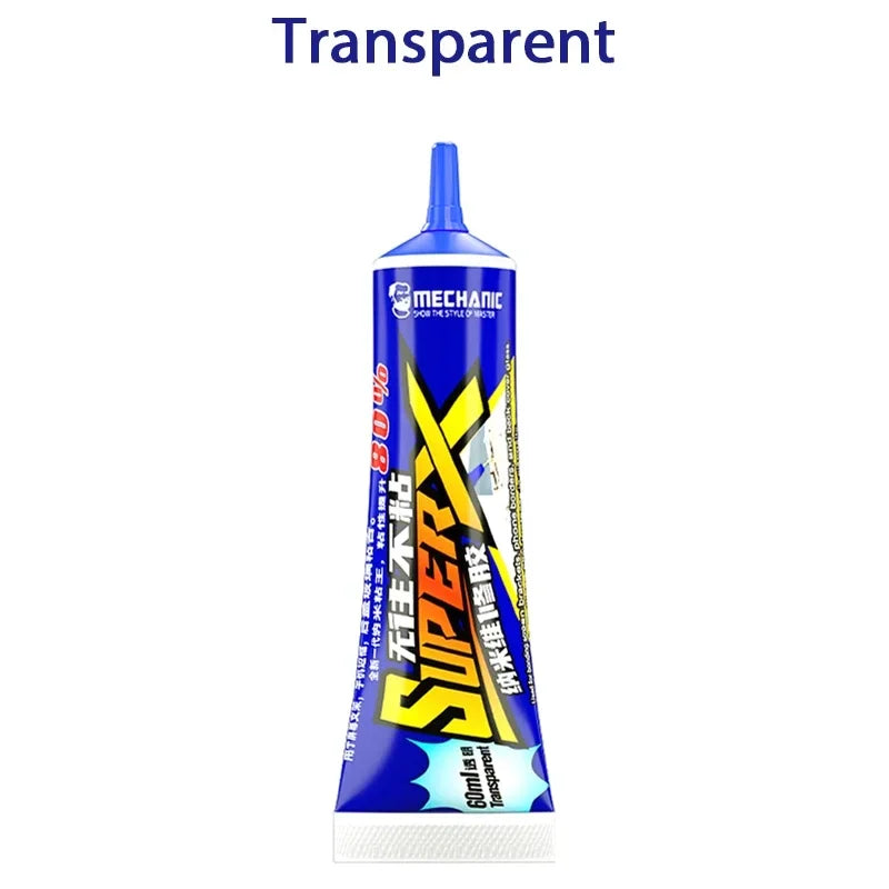 MECHANIC SUPER X 60ml &ndash; Fast Curing Nano Glue for Mobile Phone Repair Transparent