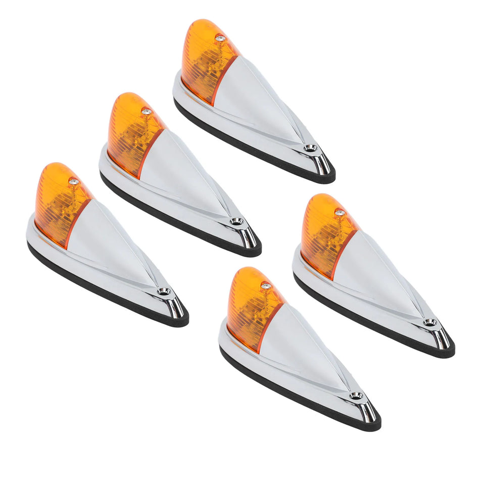 Universalus gintaro ašaros formos kabinos žibintas, atsparus oro sąlygoms, sunkvežimiams, furgonams, kemperiams