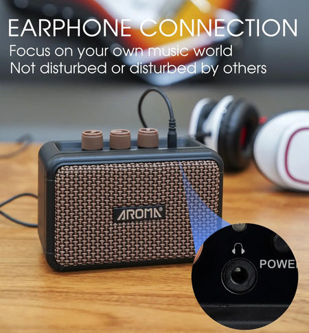 Aroma AG-04 Guitar Amp &ndash; Rechargeable Wireless Mini Amp