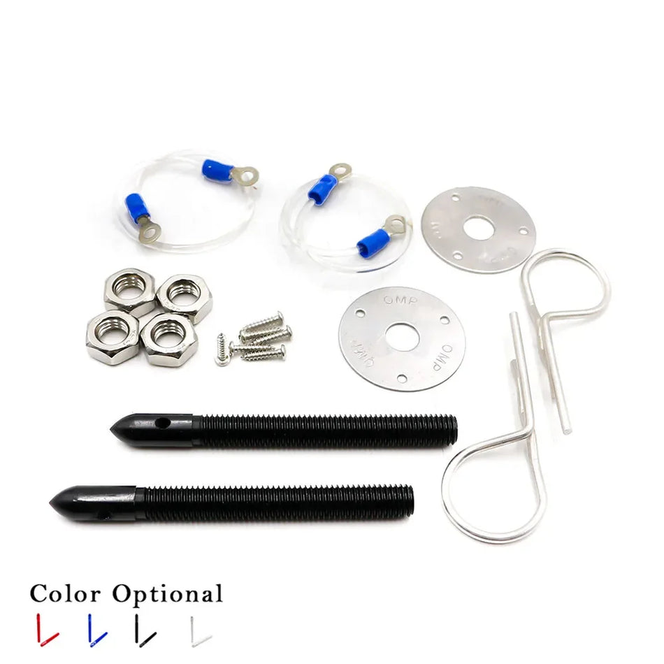 YC100276 Haubenverschluss-Kit, Rennstil Aluminium Haubenverschluss