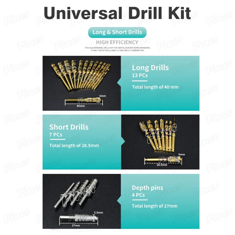 Dental Osseodensification Burs Kit - Ridge Expansion Drills