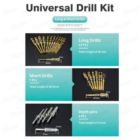Dental Osseodensification Burs Kit - Ridge Expansion Drills