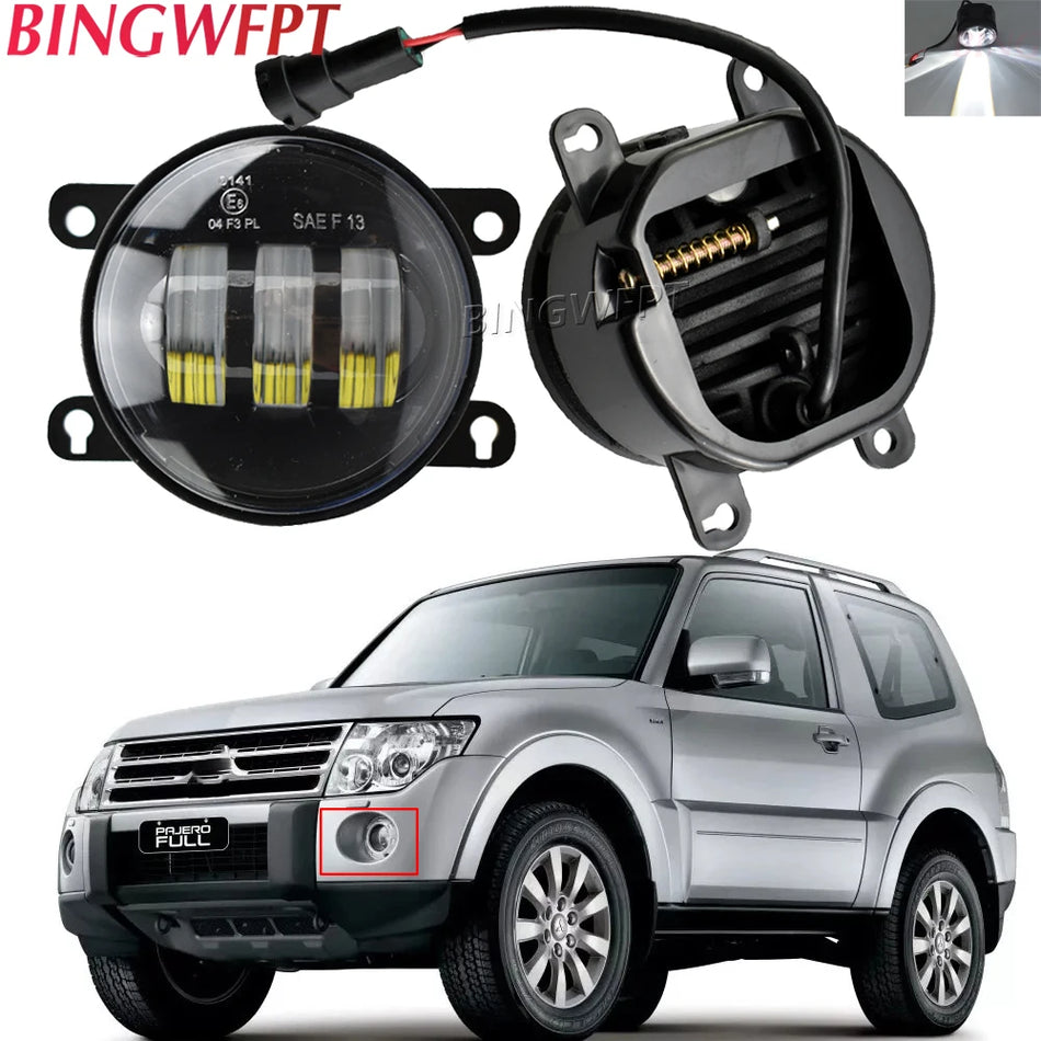 Sumuvalosarja LED-linssillä DRL, H11 12V Mitsubishi ASX:lle, Outlanderille, Pajerolle