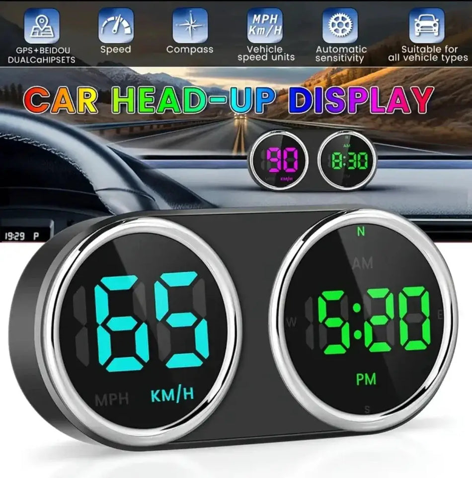 Digital GPS Head Up Display Speedometer With Auto Dashboard View by InterCyprus Trading Ltd