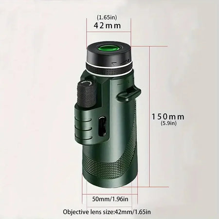8X42 HD Monocular Telescope - High Precision For Hunting