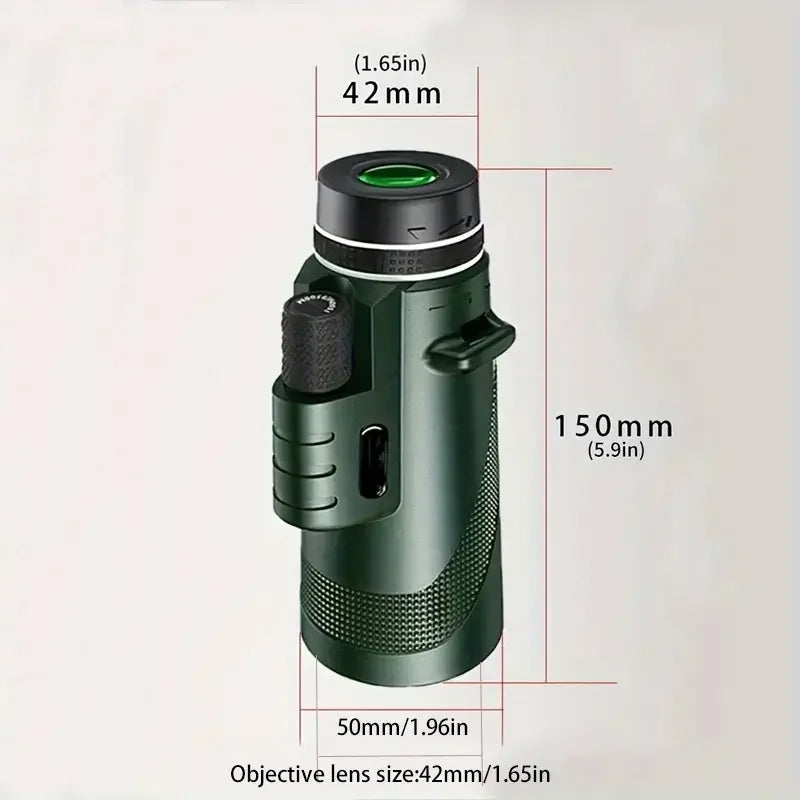 8X42 HD Monocular Telescope - High Precision For Hunting