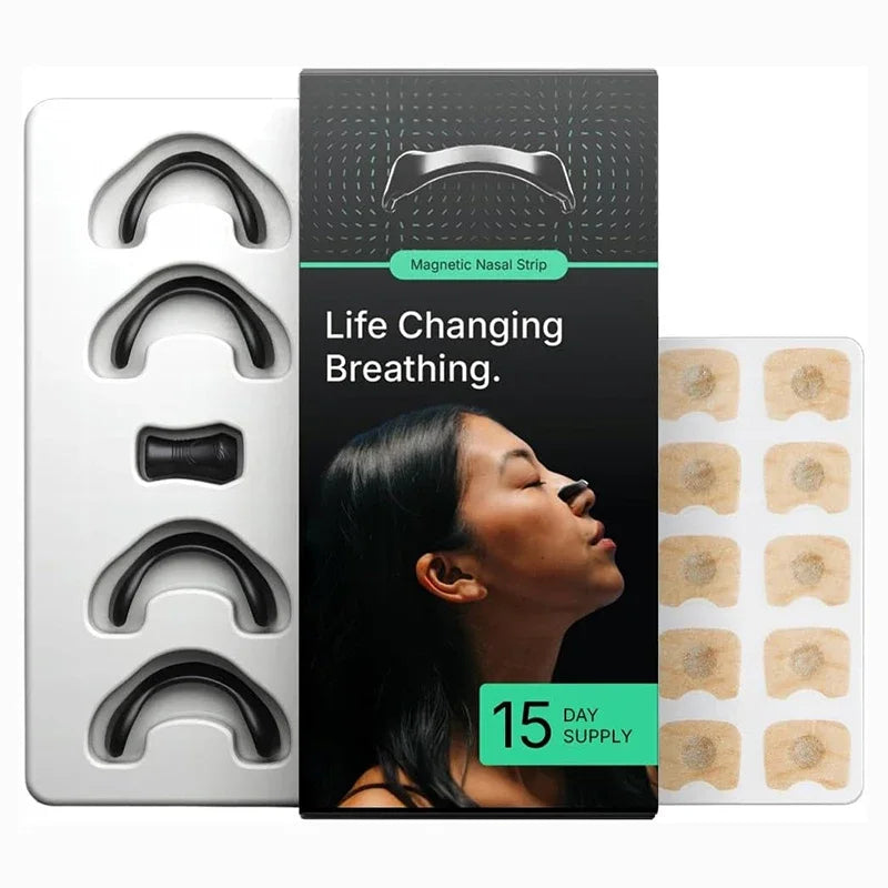 MINISO Nasal Strips Kit - Boost Breathing &amp; Reduce Snoring Black-30pcs-Set
