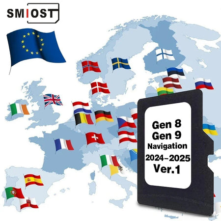 SMIOST Lexus Navigation TF Card 8GB - Europe Britain Maps CHINA / for Lexus GEN8-GEN9
