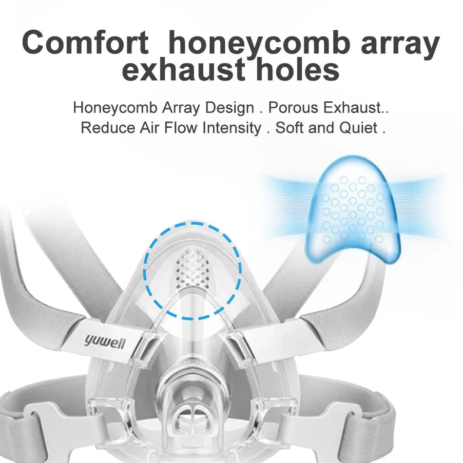 YuWell YF-02 CPAP Mask - Full Face Comfort Seal for Sleep