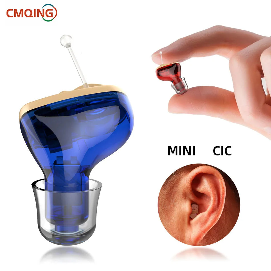 Coyalai Mini Hearing Aids &ndash; Invisible Sound Amplification right ear red