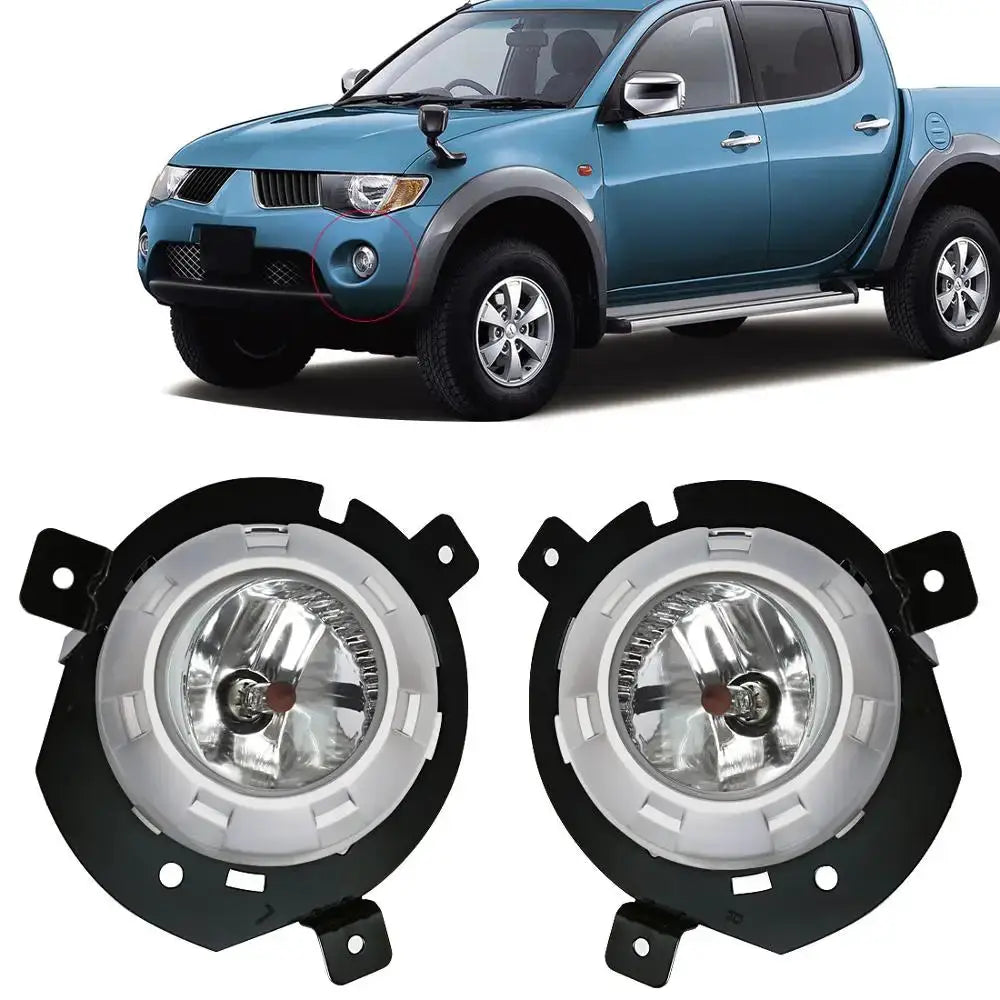 M&C For MITSUBISHI TRITON L200 2006~2008 2PCS Car Fog Lights Assembly Super Bright Reliable Performance Daytime Running Lamp by InterCyprus Trading Ltd