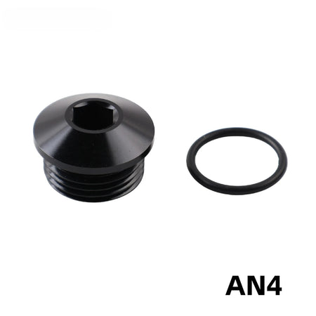 Aluminum AN Port Plugs With O-Ring Seal Boss Block Off Adapter by InterCyprus Trading Ltd