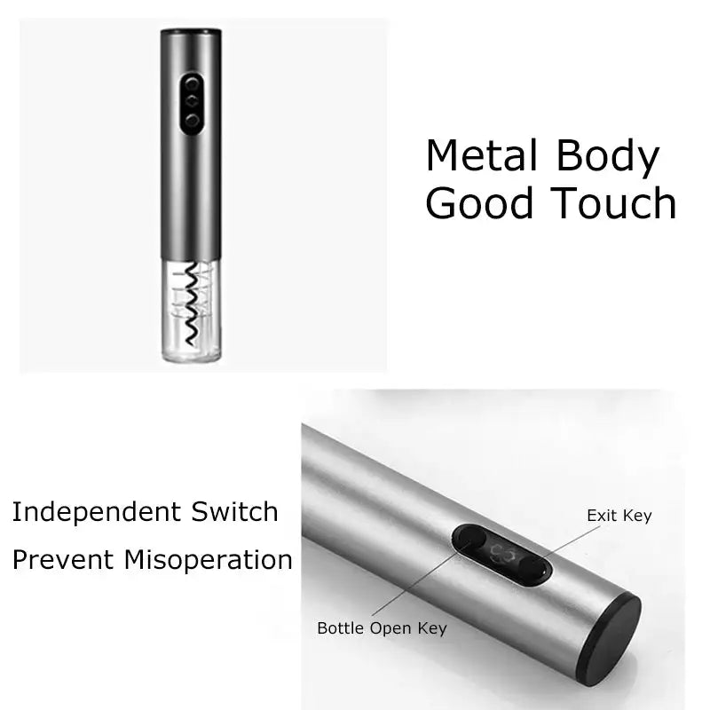 Rechargeable Automatic Wine Opener Corkscrew With USB Cable