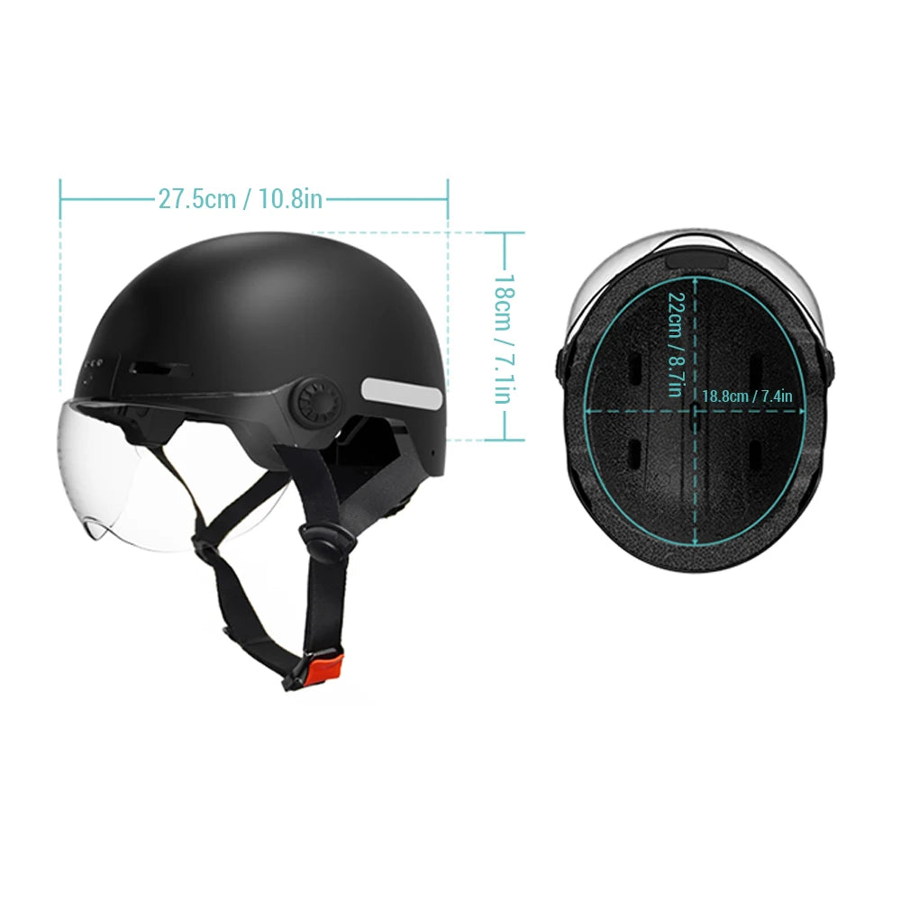 Smart Bike Helmet 1080p30fps Camera 8H Video &ndash; Safety Light