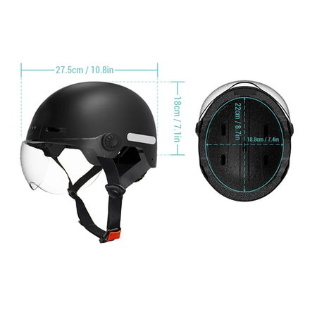 Smart Bike Helmet 1080p30fps Camera 8H Video &ndash; Safety Light