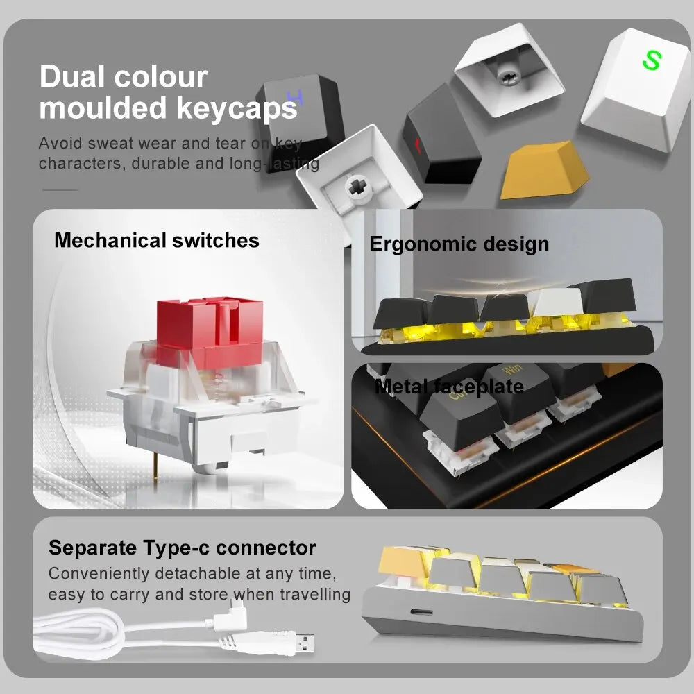E-YOOSO Z11 USB Mechanical Keyboard &ndash; Red Switch Precision