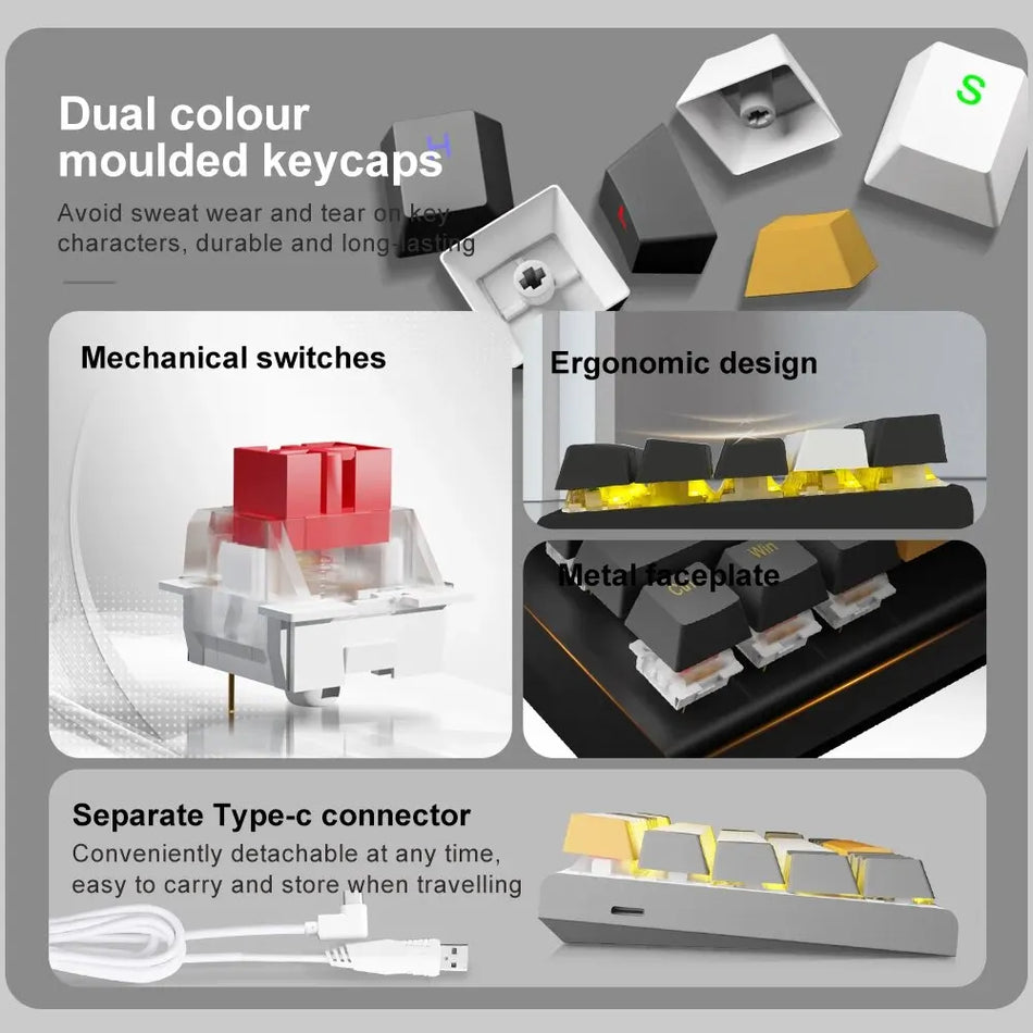 E-YOOSO Z11 USB Mechanical Keyboard &ndash; Red Switch Precision