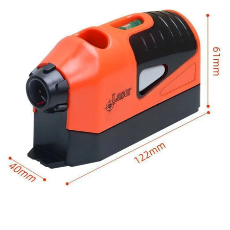 Mini Vertical Spirit Level Tool - Laser Line Gauge Pro Orange