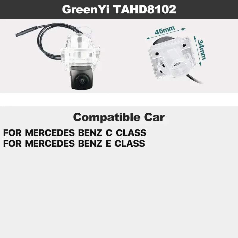 Dynamic Track AHD Rear Camera For Mercedes Benz B/C/E/S-Class W204 W212 W221 W251 B200 W169 W164 ML350 ML330 Vito Viano Sprinter by InterCyprus Trading Ltd
