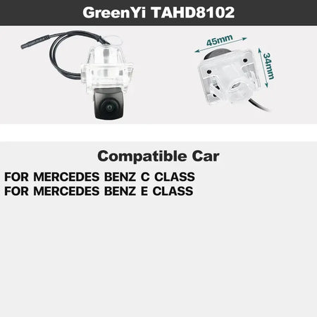 Dynamic Track AHD Rear Camera For Mercedes Benz B/C/E/S-Class W204 W212 W221 W251 B200 W169 W164 ML350 ML330 Vito Viano Sprinter by InterCyprus Trading Ltd