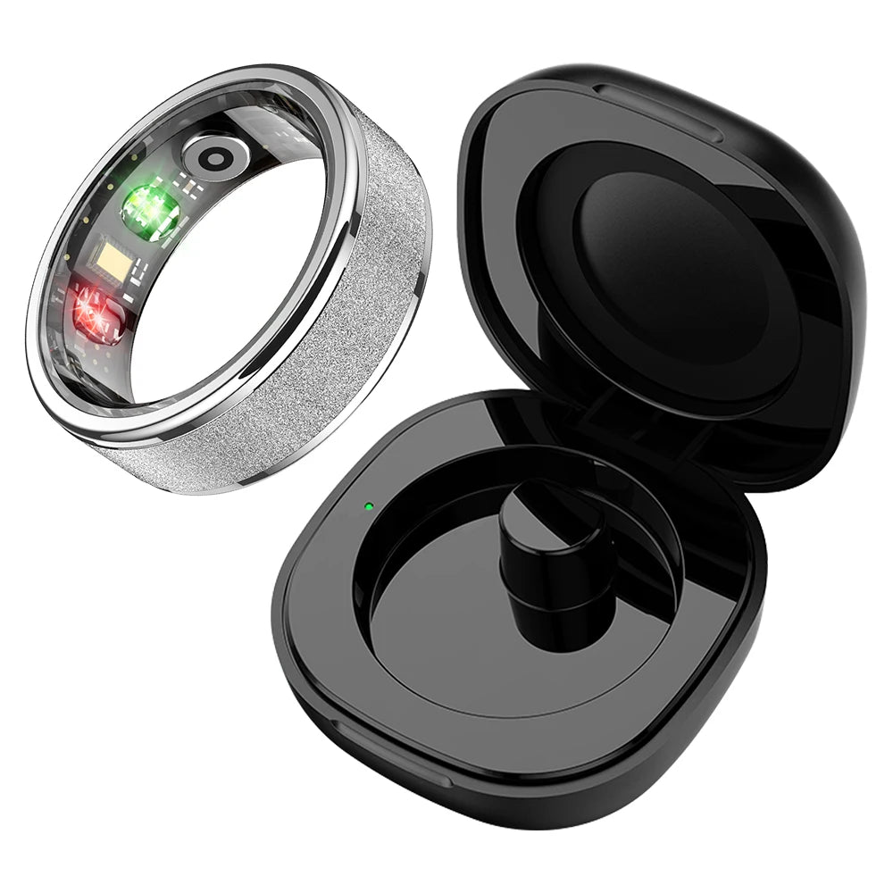 COLMI R10 Smart Ring - Health Monitor with 5ATM Waterproof &amp; Multi-sport Mode Silver / 7