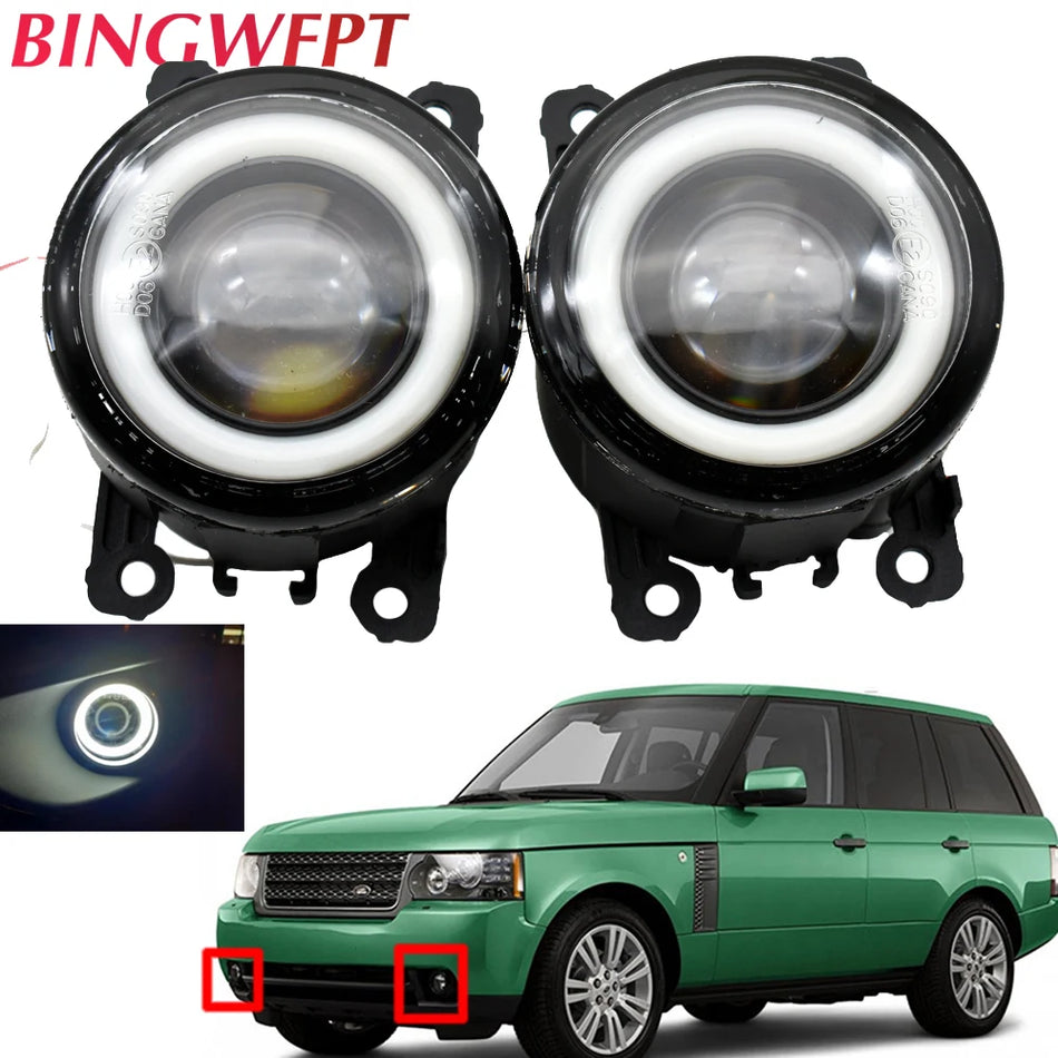 Land Rover Range Rover L322 2011-2012 için Melek Gözlü DRL'li LED Sis Farları
