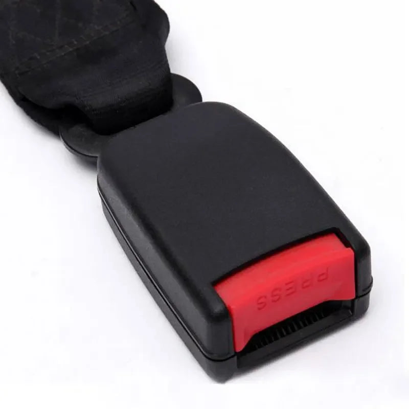 Car Seat Belt Extender 23cm with Adjustable Buckle Clip ABS and Metal