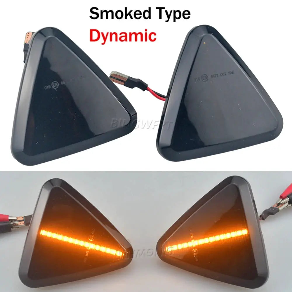 2X Dynamic LED Flowing Turn Signal Side Fender Marker Indicator Light Blinker Repeater Lamp For RENAULT KANGOO II 2008-2013 by InterCyprus Trading Ltd