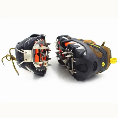 Professional Climbing Crampons with 18 Anti-Skid Studs for Winter Adventures
