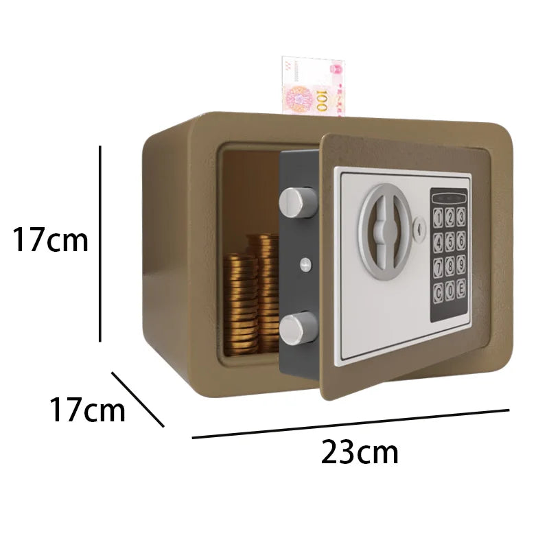 0.2 Cubic Feet Electronic Digital Safe &ndash; Fireproof Safe Brown