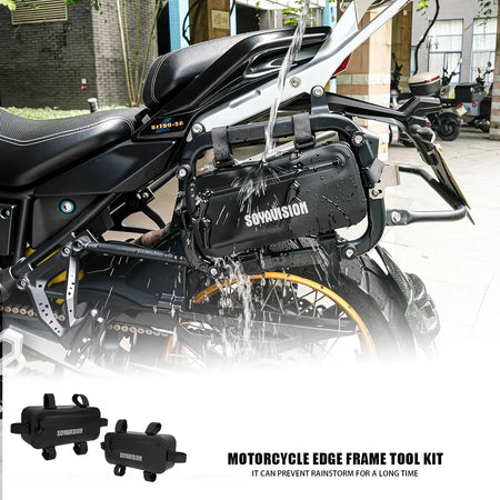 Waterproof Motorcycle Side Frame Bag Hanging Tool Storage Bumper Frame Package Repair Tool Placement Motor Accessories by InterCyprus Trading Ltd
