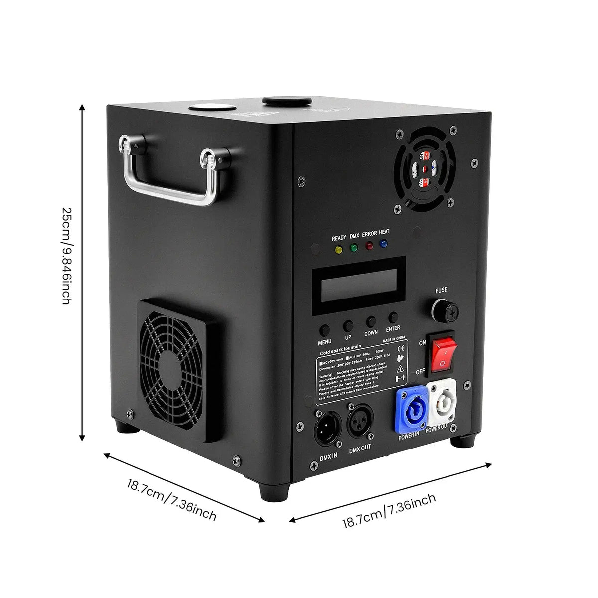 700W Stage Special Effect Machine &ndash; Portable Fountain black / GERMANY